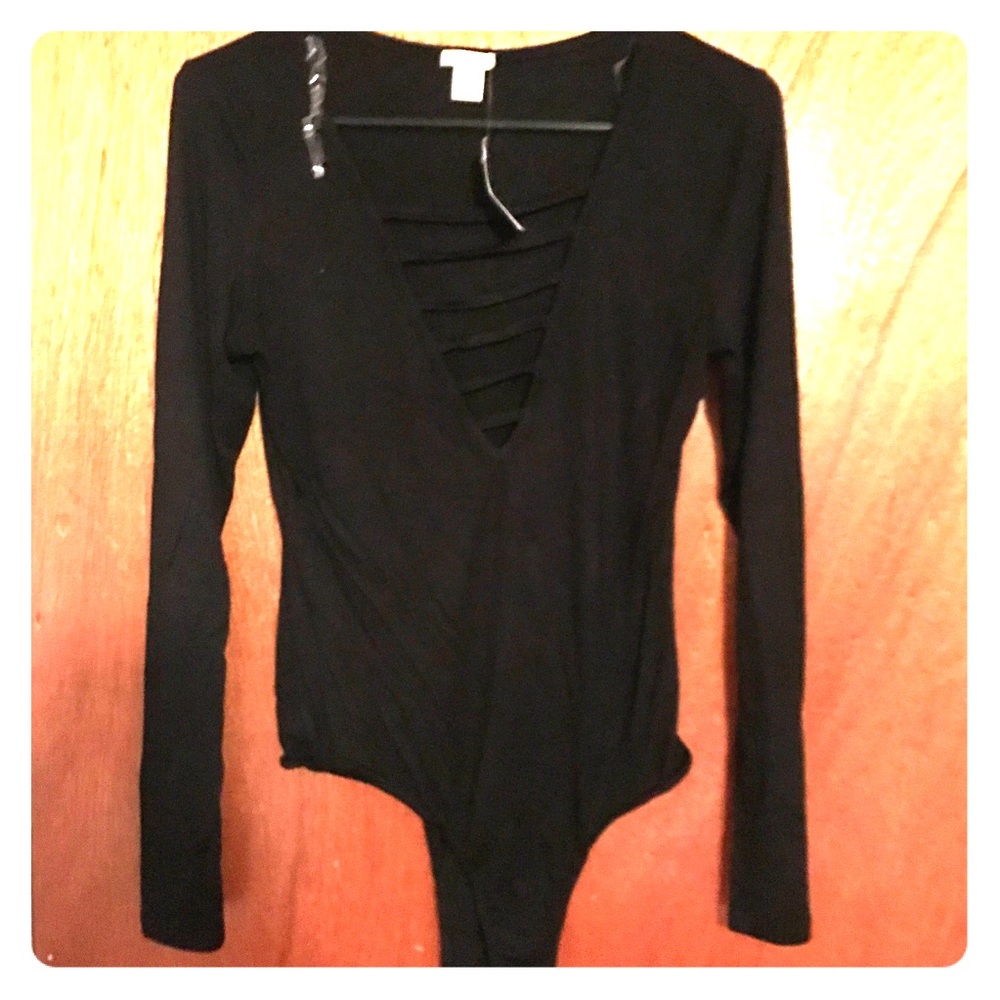 Black Caged Bodysuit
